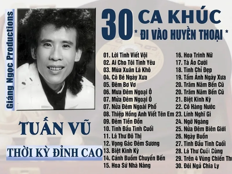 Những băng nhạc hải ngoại đưa tên tuổi Tuấn Vũ đến gần khán giả.